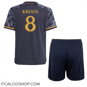 Real Madrid Toni Kroos #8 Seconda Maglia Bambino 2023-24 Manica Corta (+ Pantaloni corti)